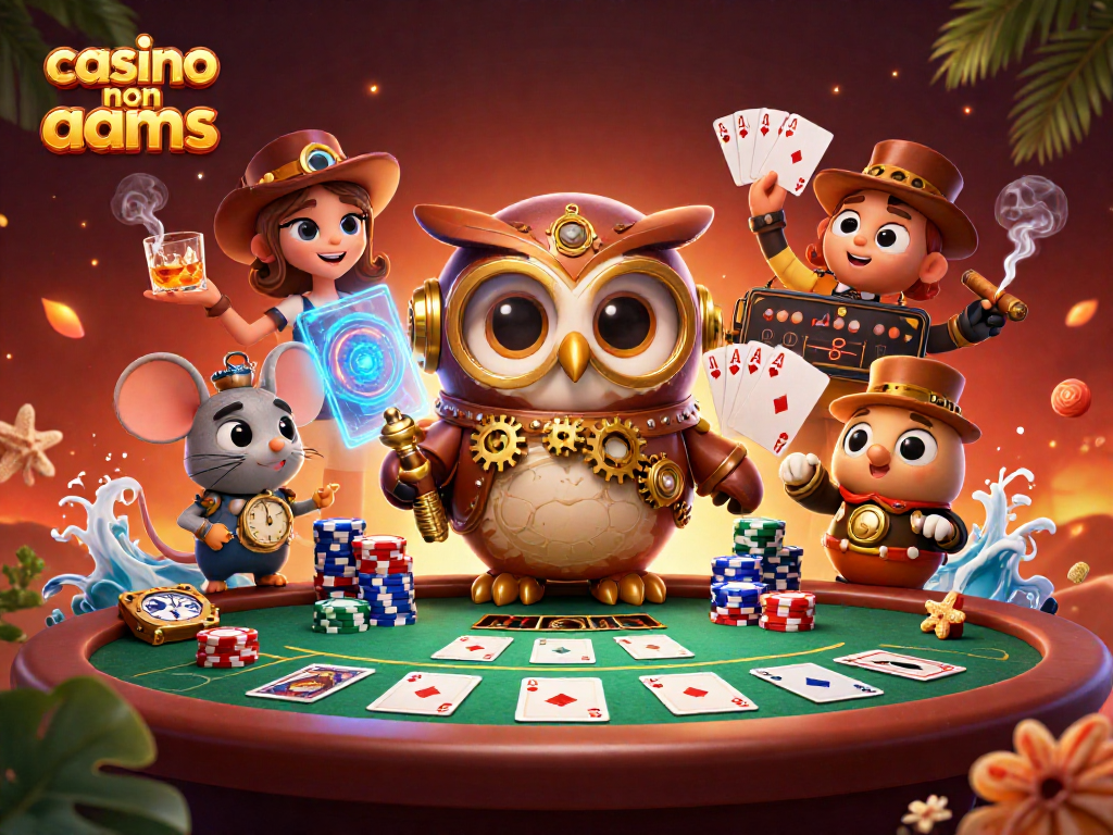 Giocando a poker nel casino non aams con un gufo viaggiatore e un topo meccanico.