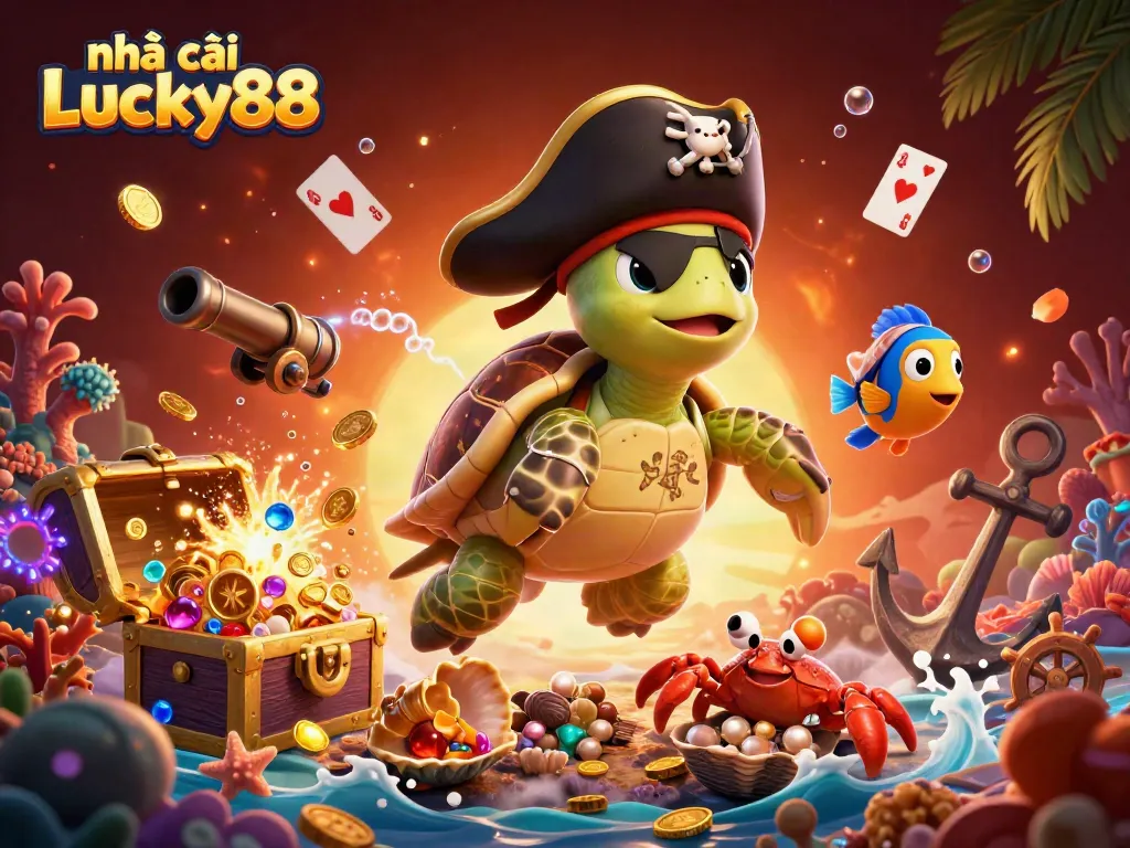 Experience the excitement at nhà cái Lucky88 with vibrant underwater treasures and dynamic gaming elements.