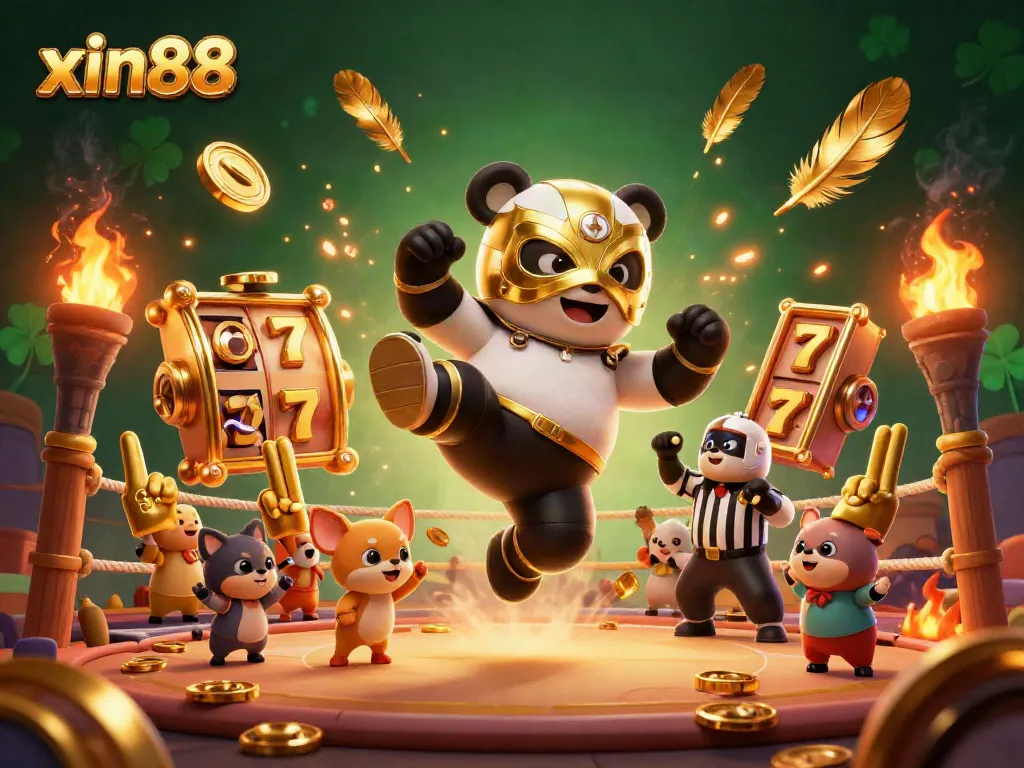 Experience engaging gaming action with xin88, featuring animated characters in an exciting casino setting.