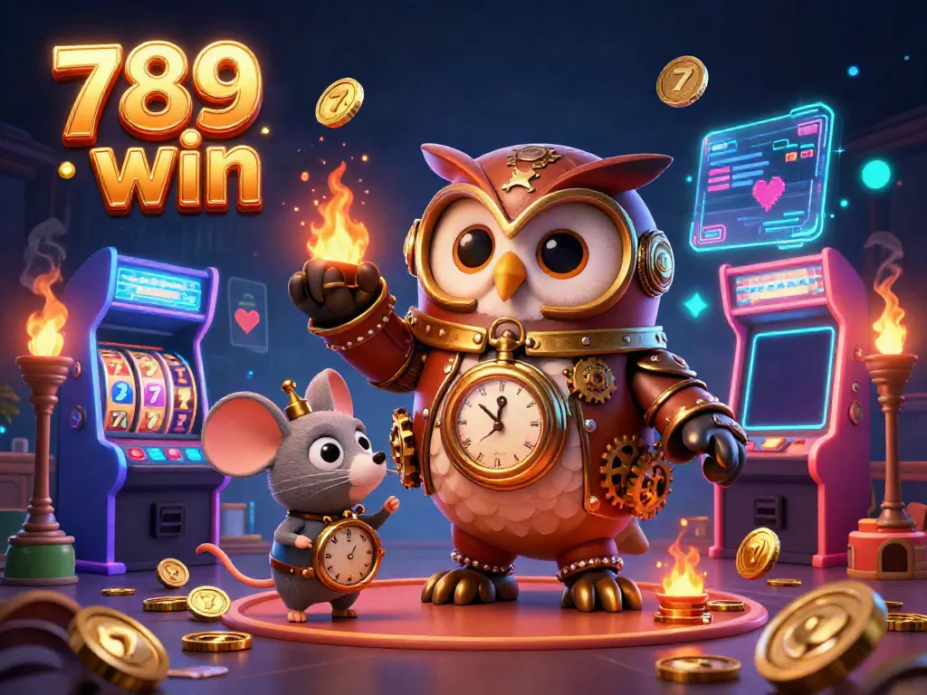 Engage with thrilling slot reels and fireworks in a vibrant casino setting featuring 789 win.