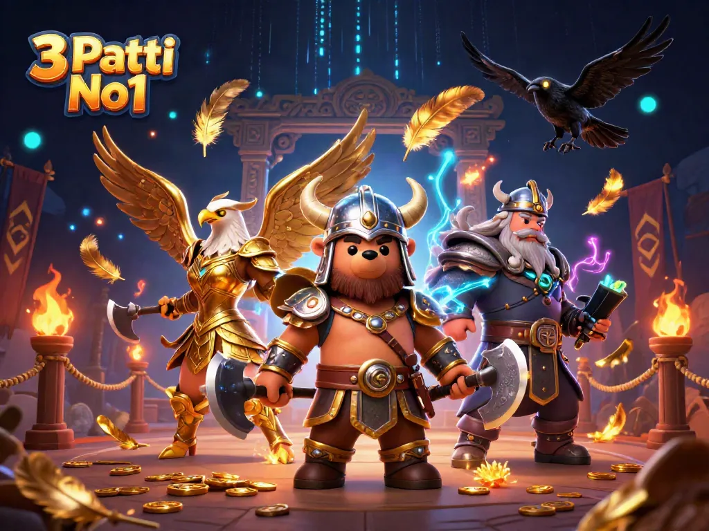 Engage in thrilling gameplay with 3 Patti No1, featuring dynamic characters and casino elements.
