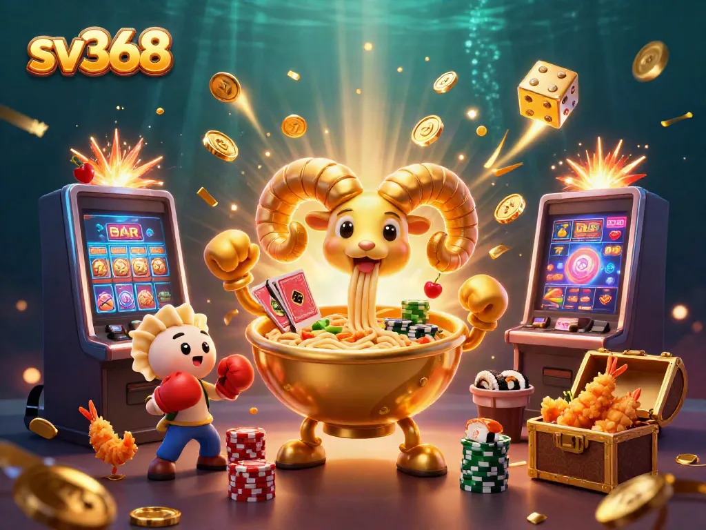 Experience exciting gameplay with sv368's vibrant casino scene featuring animated characters and interactive gambling elements.