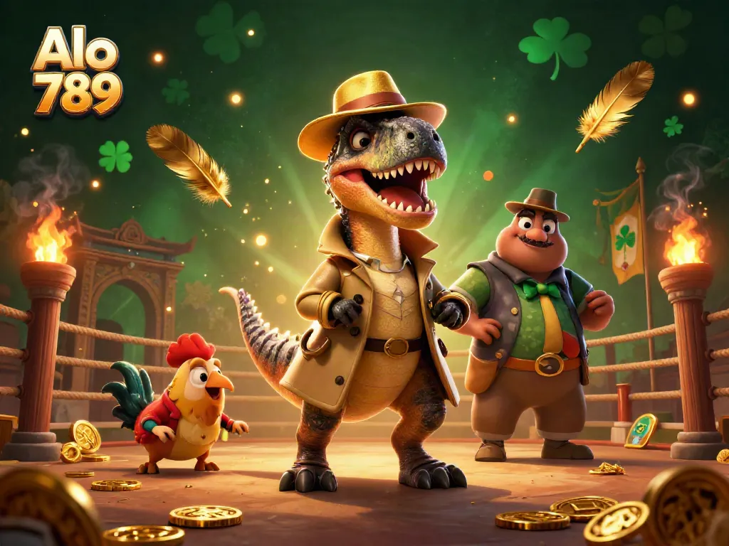 Enhance your experience with Alo 789 at the vibrant cockfighting arena featuring engaging characters and dynamic action.