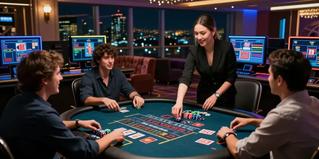 Engaging live casino scene at SV88 showcasing vibrant gaming experience