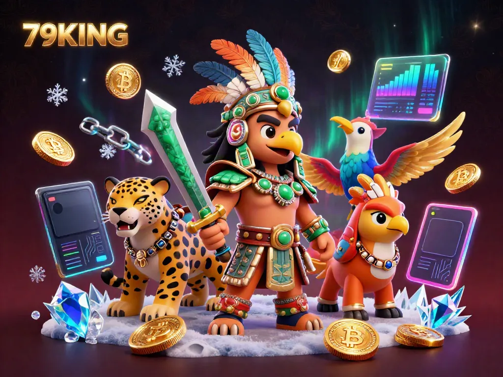 Experience the thrill with 79KING as Aztec warriors and crypto elements illuminate your gaming journey.