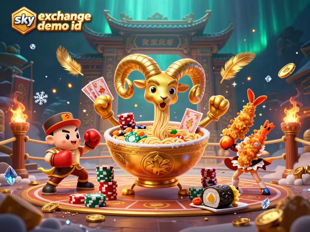 Experience the excitement of betting with a vibrant depiction of sky exchange demo id characters and rich casino elements.